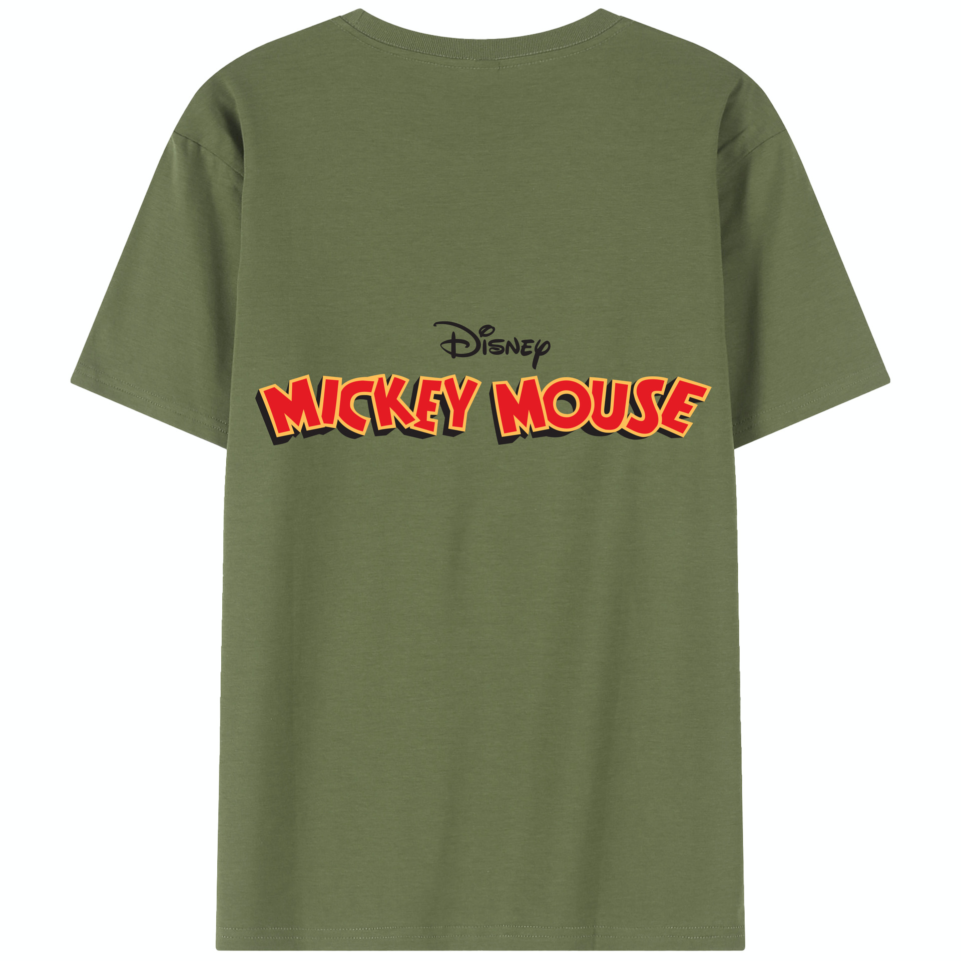 （画像用） ミッキーマウス Mickey Mouse 綿100％半袖Tシャツ（背面プリント）